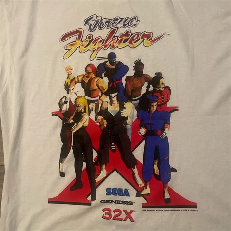 Vintage 1995 "Virtua Fighter" print shirt. Amazing... - Depop