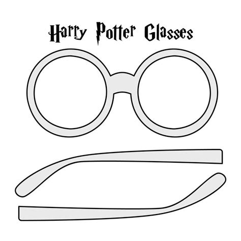 Harry Potter Glasses Printable Harry Potter Diy Lunette Harry Potter