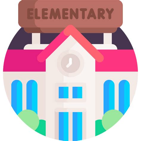 Elementary school Detailed Flat Circular Flat icon