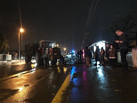 Sakarya da zincirleme trafik kazası 4 yaralı Haberler