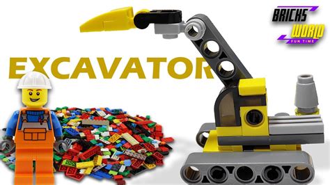 Lego Working Excavator How To Make Legos Bricks World Youtube