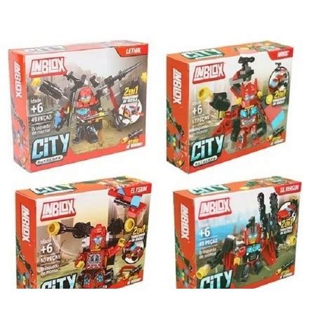 Blocos De Montar Robô City Brinquedo Inblox Shopee Brasil