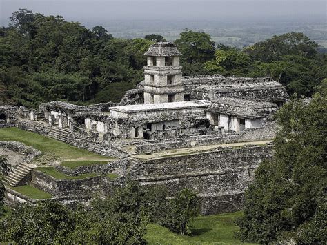 The Palace In Palenque Maya License Image Lookphotos