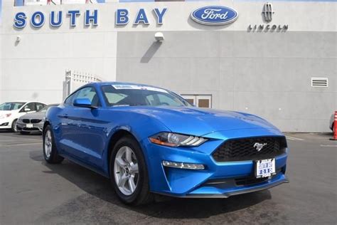 2019 Ford Mustang Ecoboost Fastback Velocity Blue Metallic 4 Cylinder Engine South Bay Ford