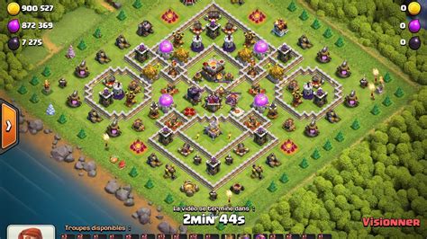 Clash Of Clan Attaque AQH Min Hog HDV 11 YouTube