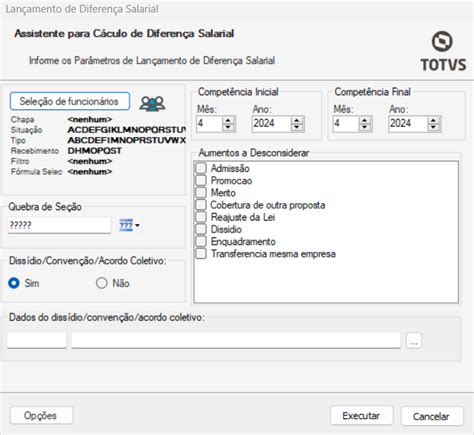 Rh Rm Fop Diferen A Salarial C Lculo E Lan Amento Central De