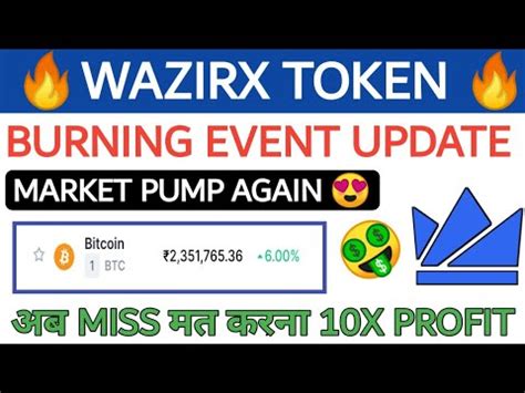 Wazirx Coin News Today Wrx Price Perdiction Wazirx Burn Event July