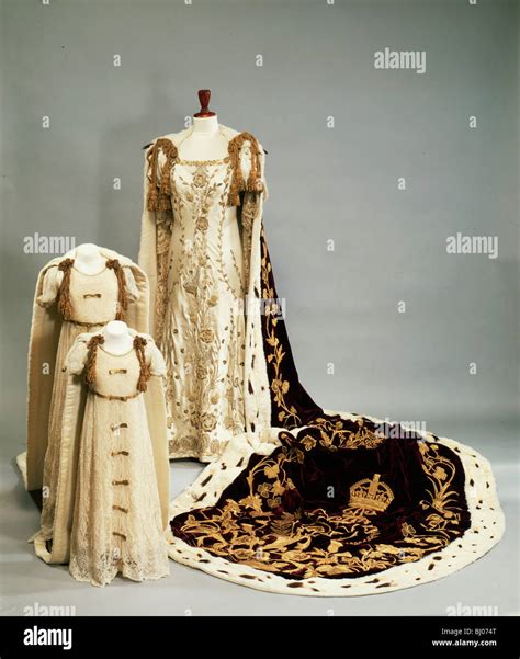 Coronation Dresses And Robes Worn By The Queen Mother And Princesses