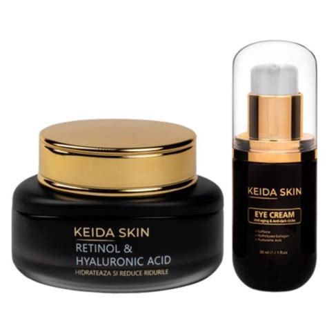 Pachet De Hidratare Keida Skin Antirid Cu Crema Cu Retinol Si Acid