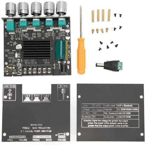 Carte Amplificateur Récepteur Audio Stéréo Bluetooth 5 0 50W X 2 100W