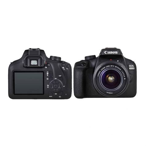 Canon EOS 4000D 18MP Digital SLR Camera (Black) + Lens18-55mm III ...