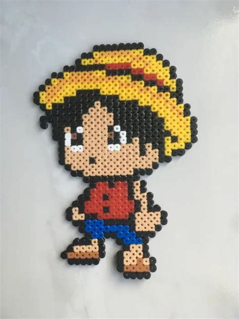 Pixel Art Perles A Repasser Luffy Dans One Piece Eur Picclick De