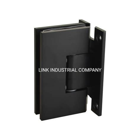 Matt Black Color H Base Plate Heavy Duty Shower Door Hinge Glass Door