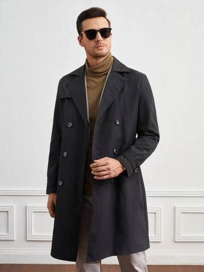 Men Trench Coats Shop Men Trench Coats Online Shein Uk