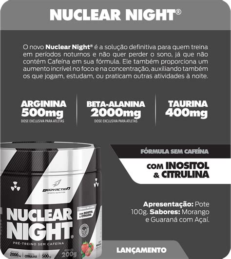 NUCLEAR NIGHT 200g GUARANÁ AÇAÍ BODYACTION