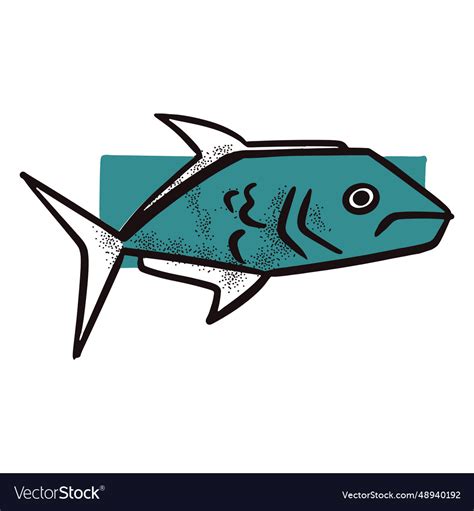 Ocean blue fish Royalty Free Vector Image - VectorStock