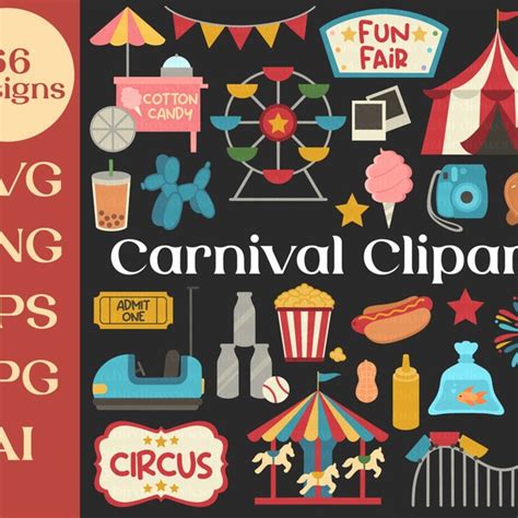 Circus Clipart Etsy