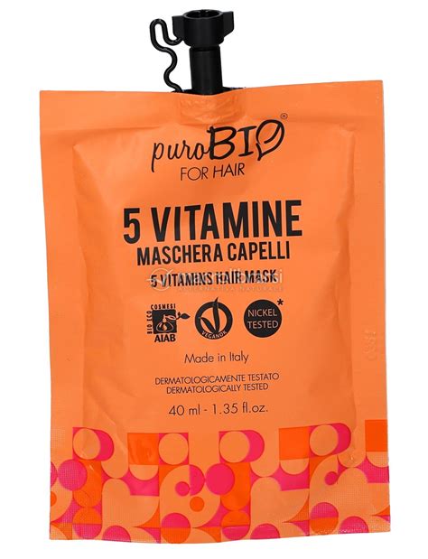 Maschera Capelli Vitamine Purobio For Hair Di Purobio Cosmetics