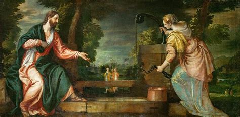 Christ And The Samaritan Woman At The Well Painting by Paolo Veronese