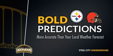 Bold Predictions: Week 1 - Steelers vs. Browns | Steel City Underground