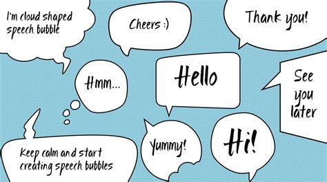 Custom Speech Bubbles In Powerpoint Project Presentation Learning