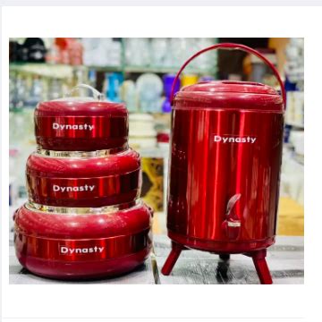 Pcs Dynasty Hot Pot Set Stainless Steel Inner Bowl Glass Lid