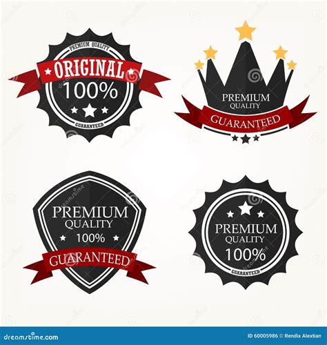 Premium Quality Label Sets Stock Vector Illustration Of Original