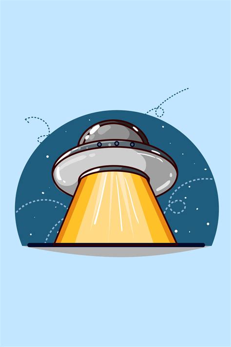 ufo illustration hand drawing  vector art  vecteezy