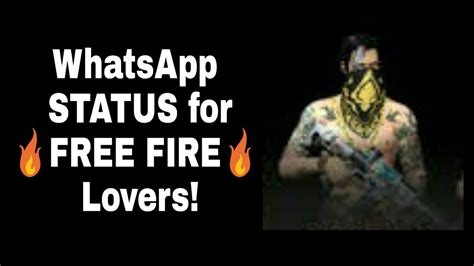 Whatsapp Status For 🔥 Free Fire 🔥 Lovers Youtube