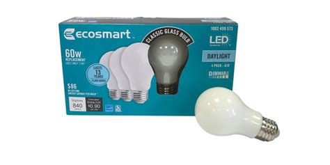 Green Deals: 4-pack EcoSmart 60W A19 Dimmable LED Light Bulbs $6, more | Electrek