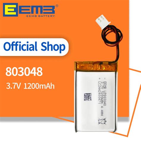 Eemb V Lipo Battery Mah Rechargeable Lithium Polymer