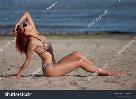 Beautiful Woman Sexy Bikini On Beach Stock Photo 2235384425 Shutterstock