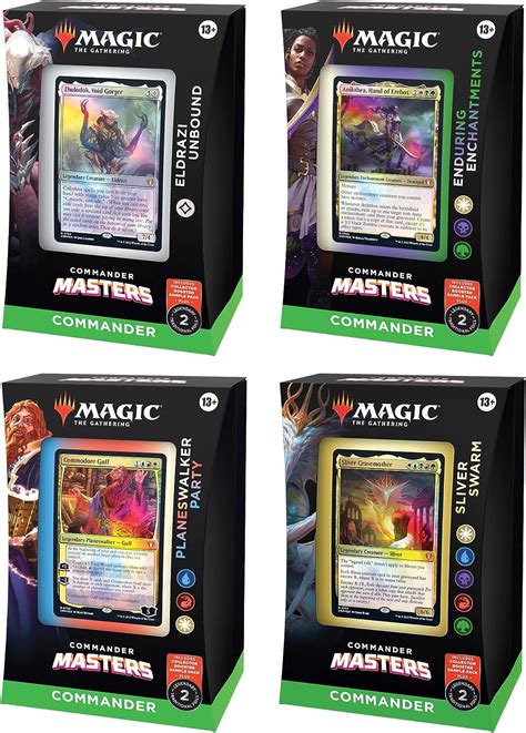 Paquete De Mazos Masters Commander De Magic The Gathering Incluye Los