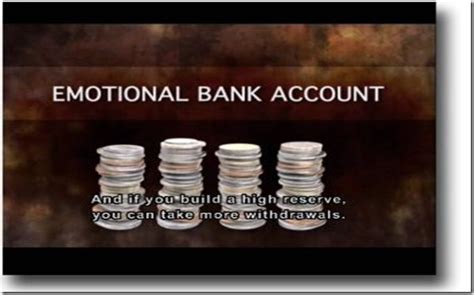 Emotional Bank Account Examples