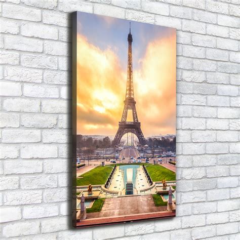 Leinwand Bild Kunstdruck Hochformat 50x100 Bilder Eiffelturm Paris EBay