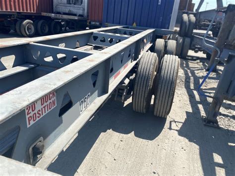 Sold Used 20′ Spread Axle Container Chassis Innova Industries