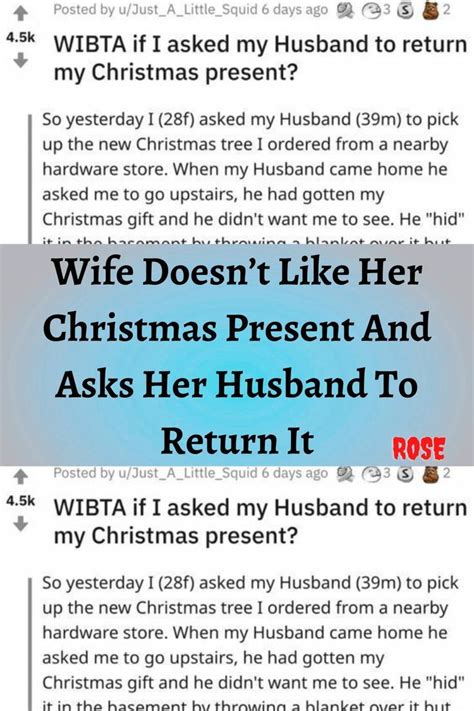 Wife Doesn’t Like Her Christmas Present And Asks Her Husband To Return It In 2022 Christmas