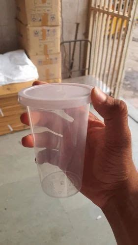 Ml Disposable Pp Plastic Glass With Lid At Rs Piece In