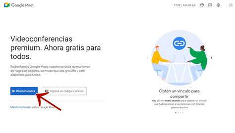 Cómo crear y grabar una reunión en Meet paso a paso