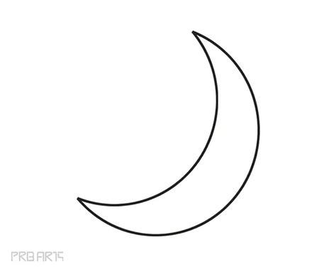 Crescent Moon Drawing