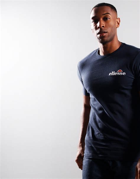 Ellesse Voodoo T Shirt Navy Terraces Menswear