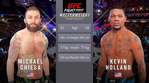 Michael Chiesa Vs Kevin Holland Full Fight Ufc Fight Of The Night