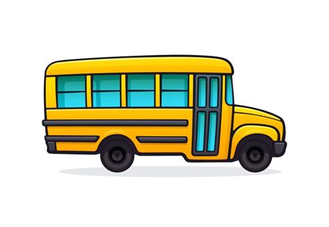 Realistic school bus yellow usa vehicle Royalty Free Vector