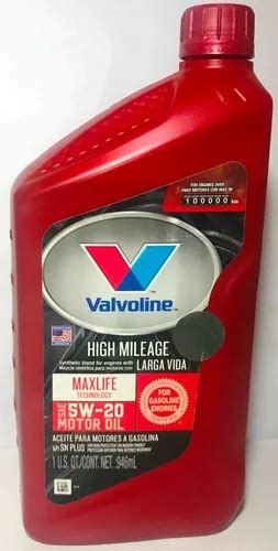 Aceite Motor Gasolina Valvoline 5w20 Semisintético MercadoLibre