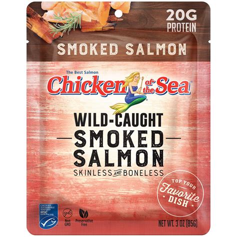 Chicken Of The Sea Skinless Boneless Wild Caught Smoked Salmon Pouch 3