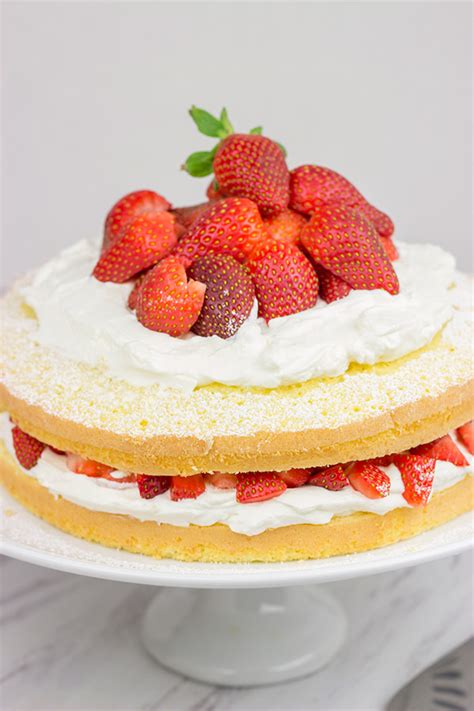 Fresh Strawberry Naked Cake Strawberries N Cream In Cake Form