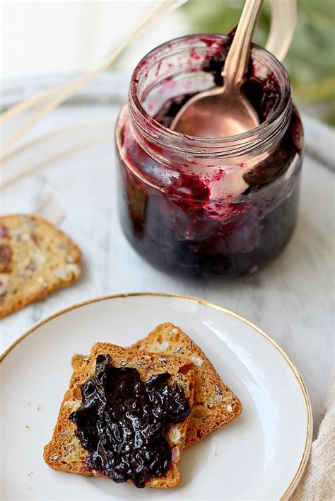 Blueberry Jam Recipe Without Pectin Delightful Mom Food Recipe Jam Recipes Blueberry Jam