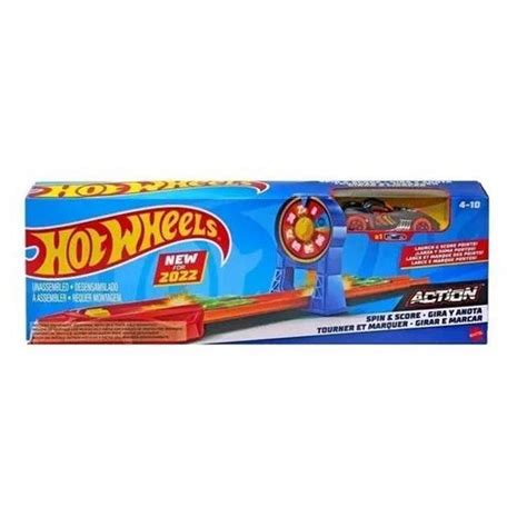Pista Hot Wheels De Acrobacia Girar E Marcar Mattel Papelaria Pigmeu