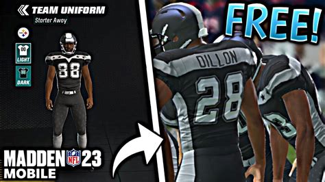 How To Customize Uniforms Get A Free Starter Uniform Madden