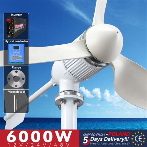 Turbina eólica de 6000W y 4000W generador de energía eléctrica de 6kW